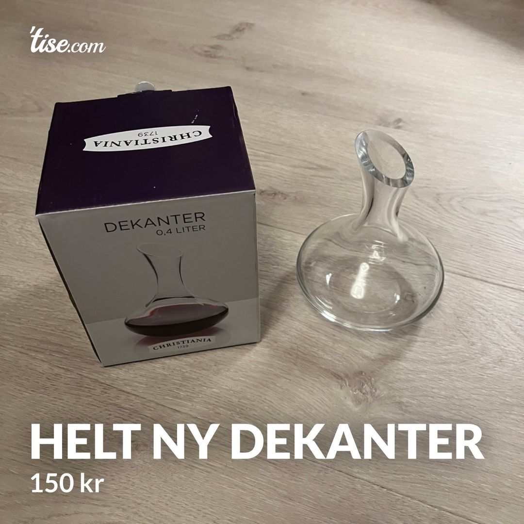 Helt ny dekanter