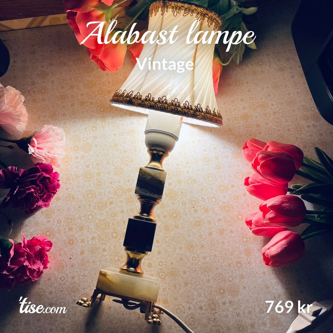 Alabast lampe