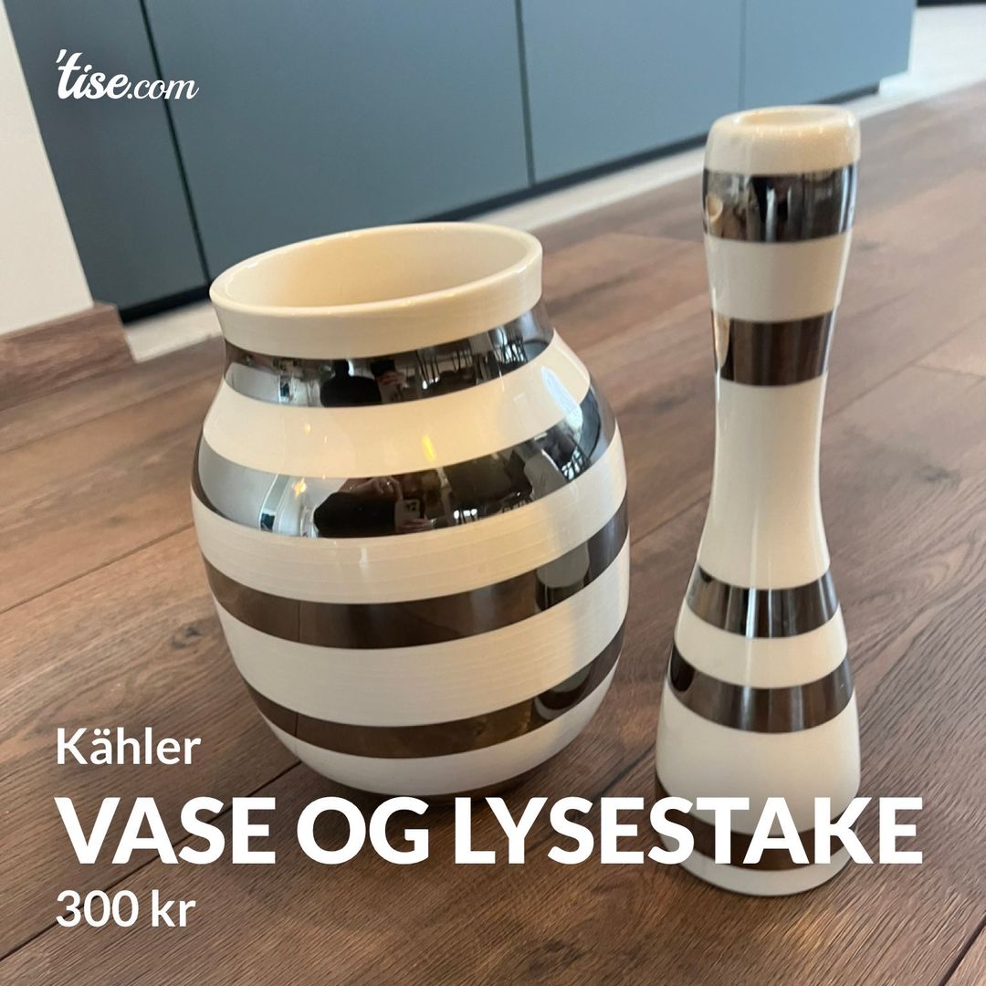 Vase og Lysestake