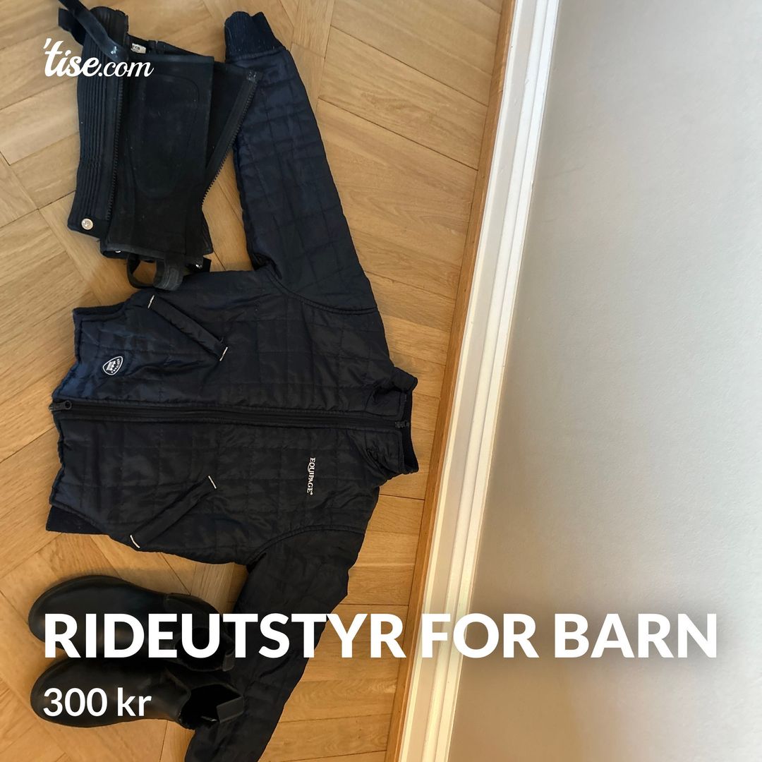 Rideutstyr for barn