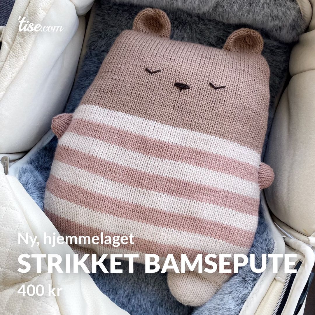 Strikket bamsepute