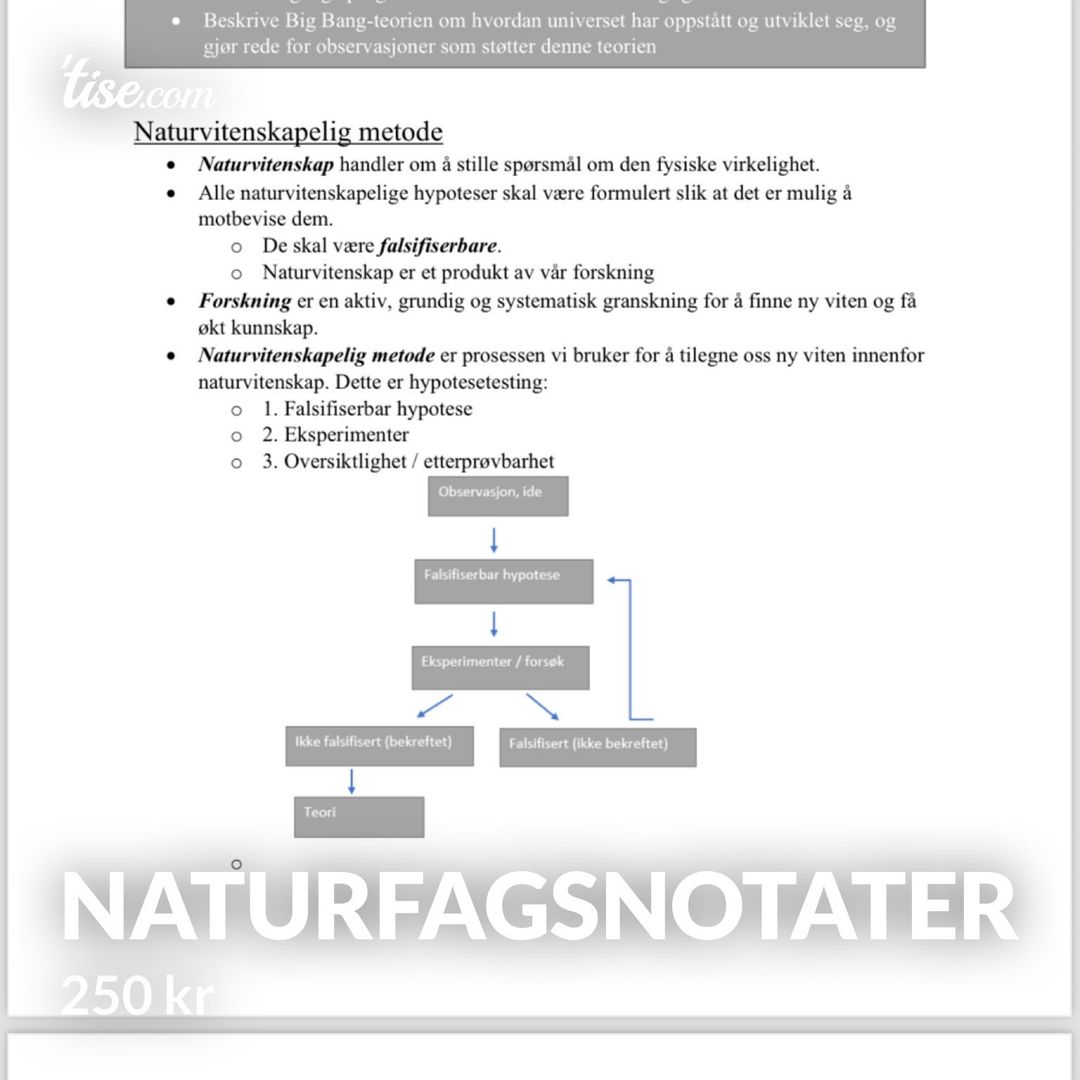 Naturfagsnotater