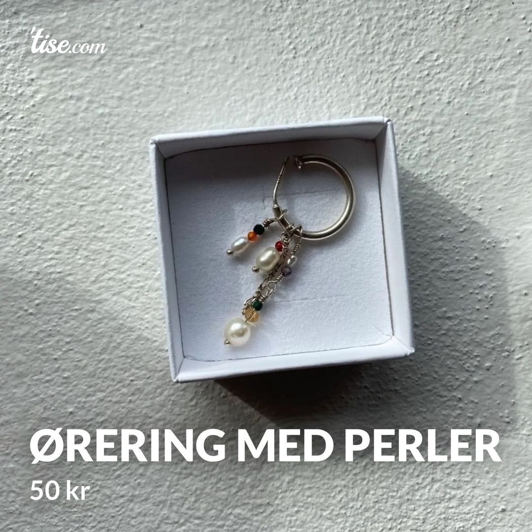 ørering med perler