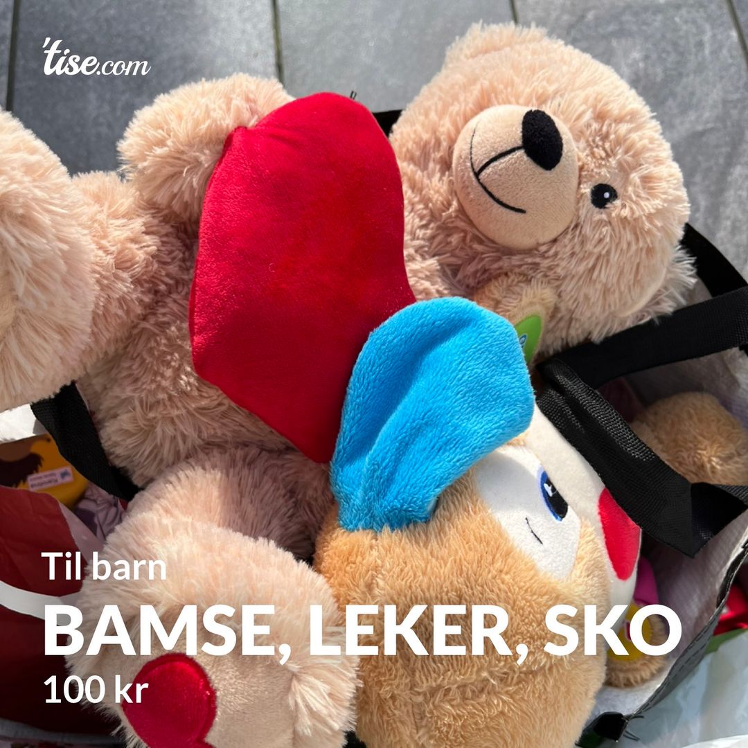 Bamse leker sko