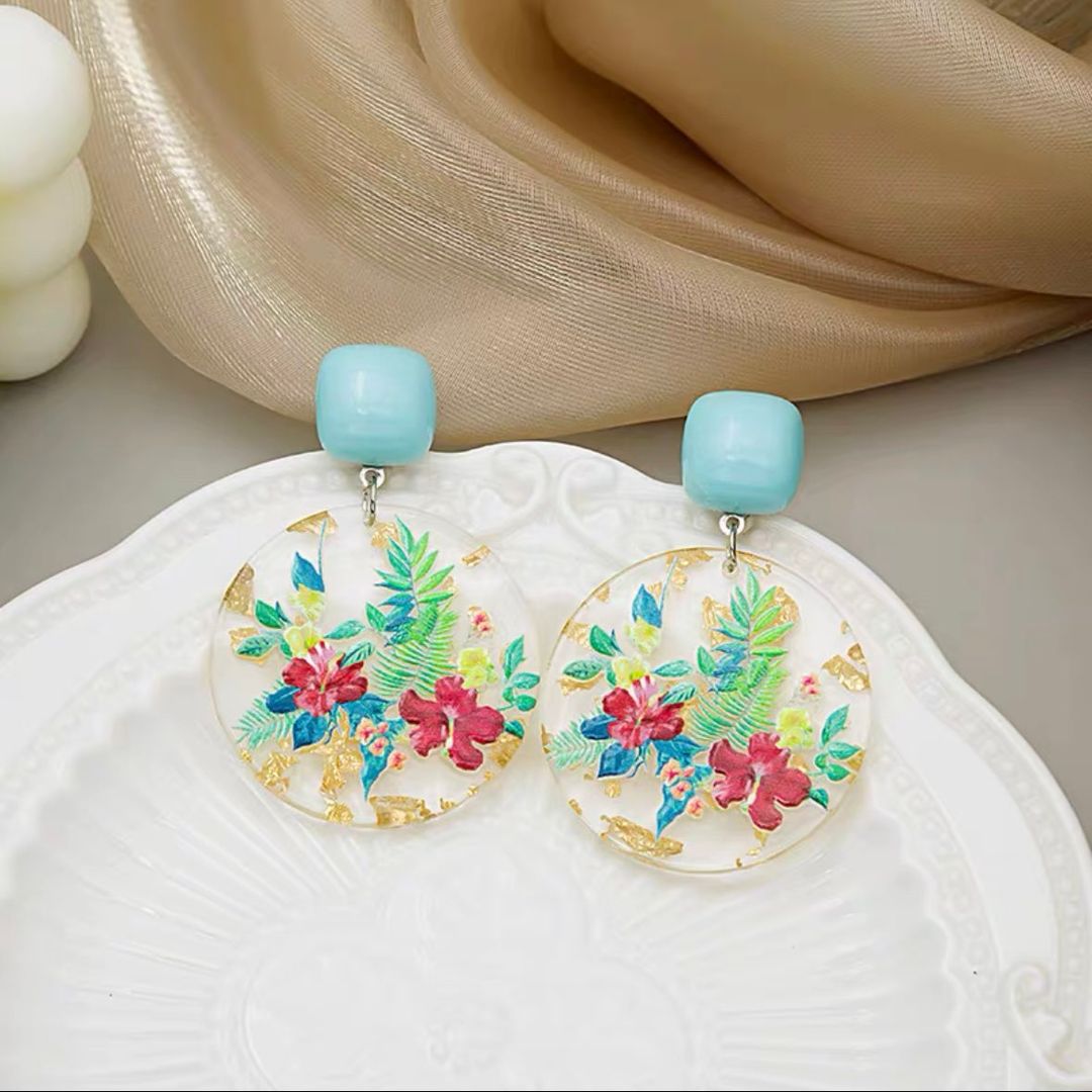 Flower earrings