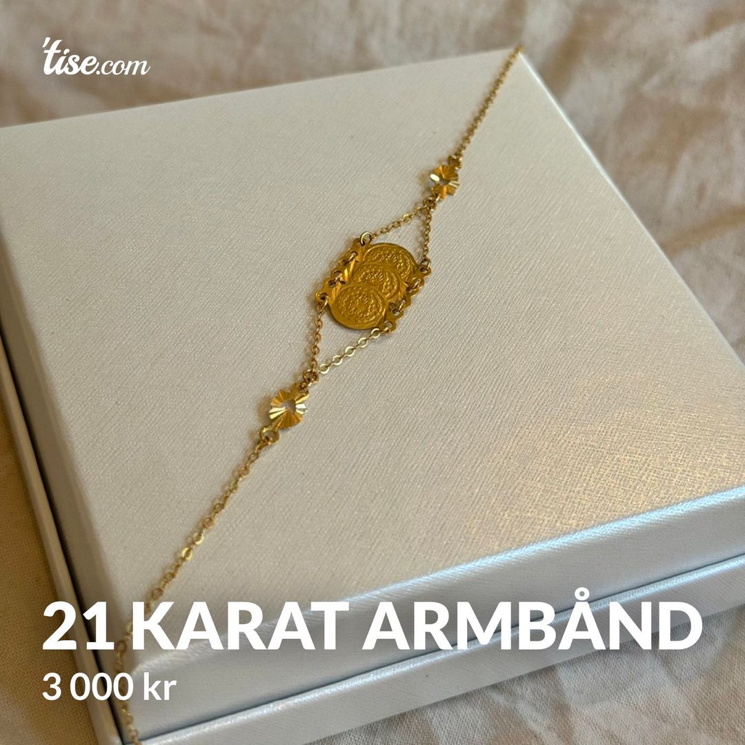 21 karat armbånd