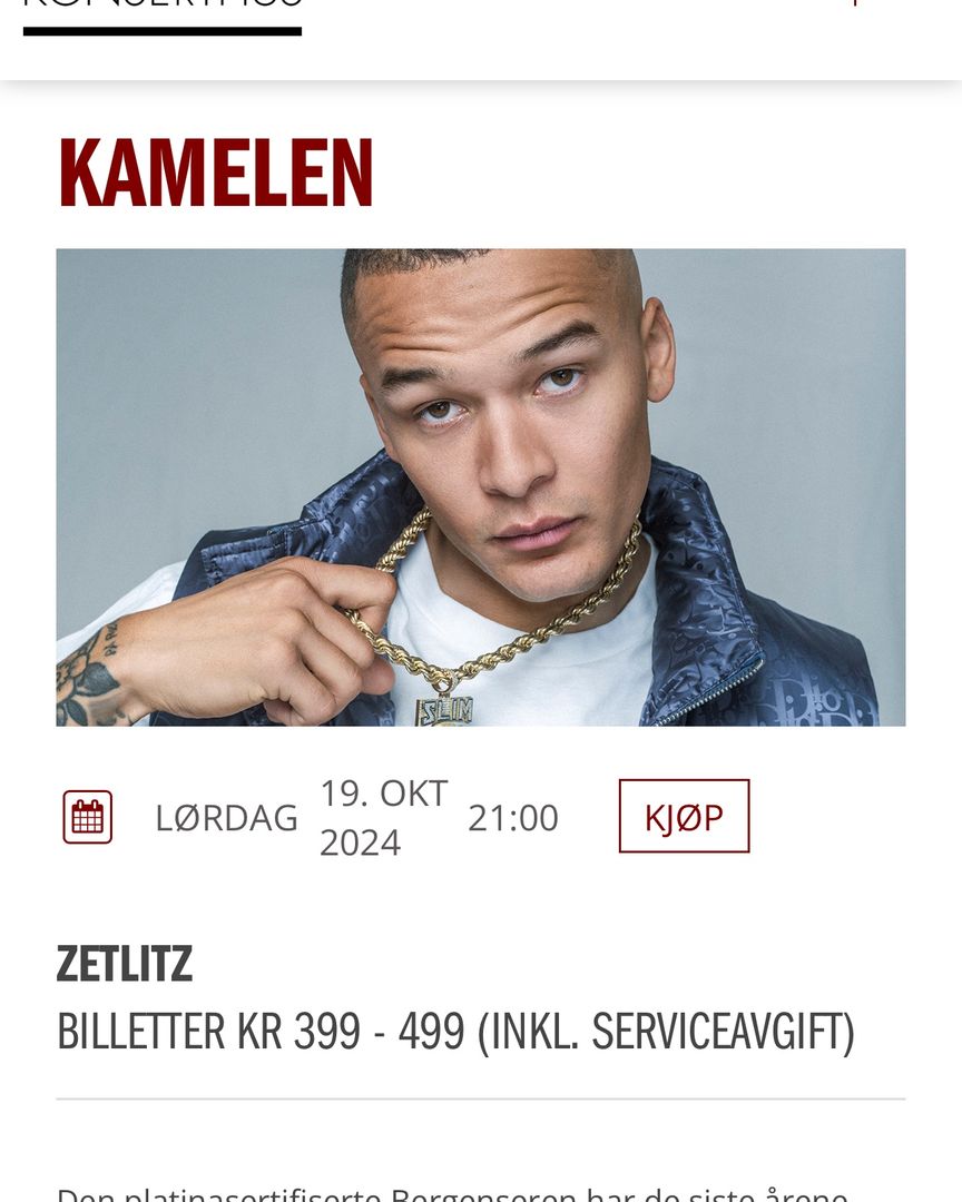 KAMELEN KONSERT