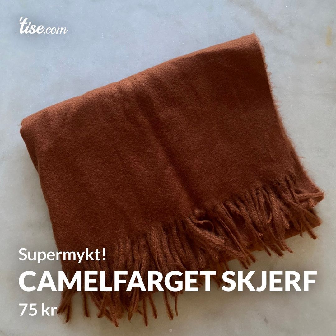 Camelfarget skjerf