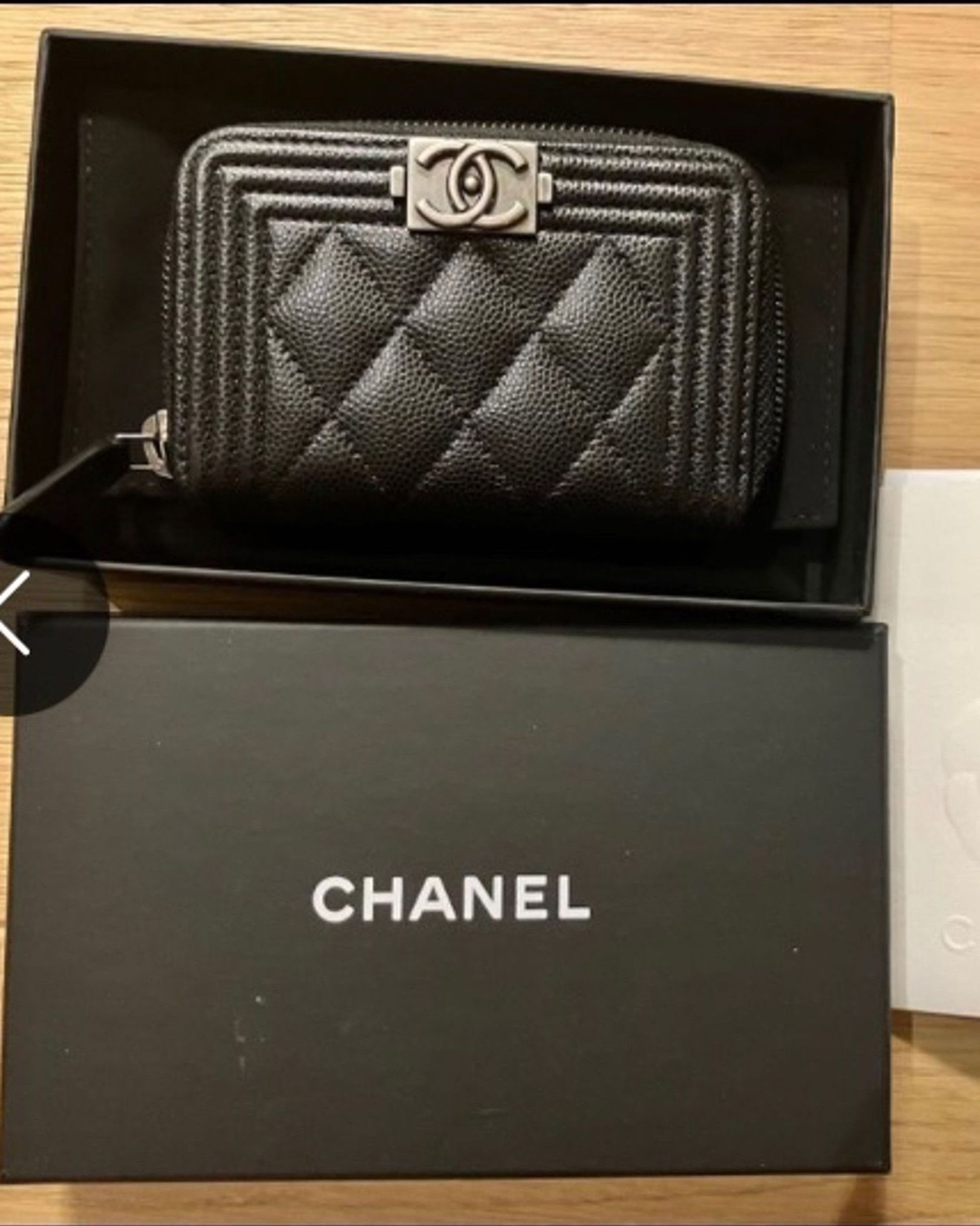 Chanel zip coin