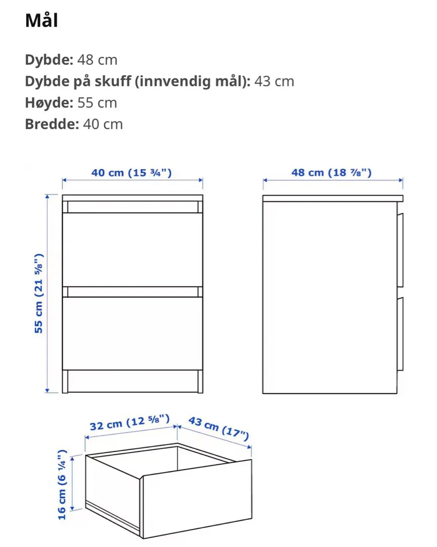 Malm kommode ikea