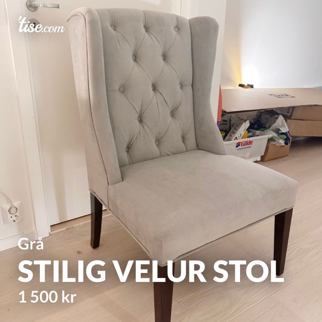 Stilig velur stol