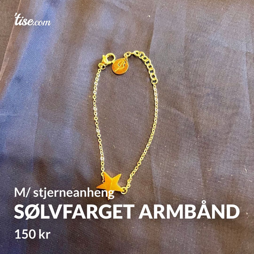 Sølvfarget armbånd