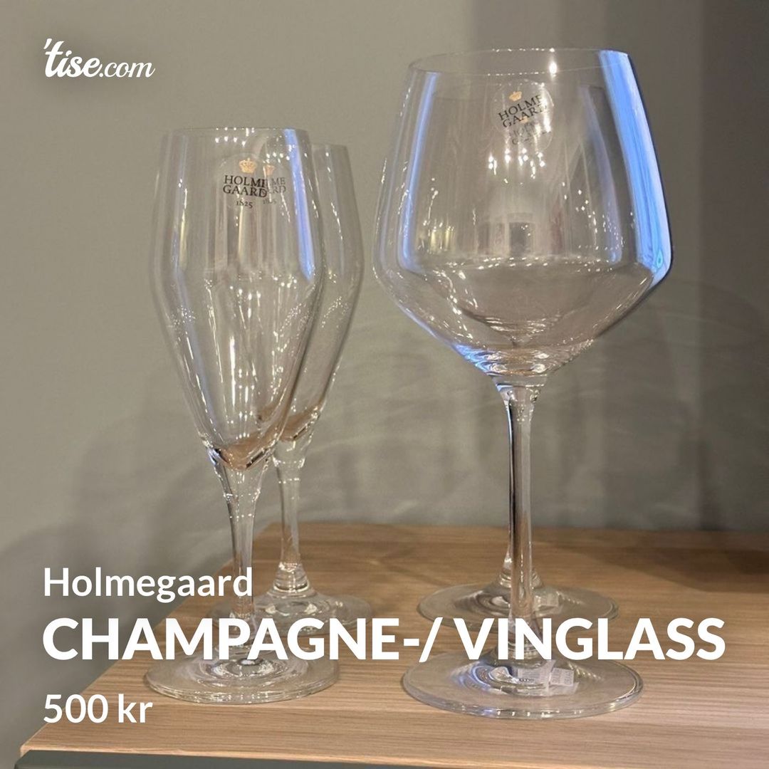 Champagne-/ vinglass