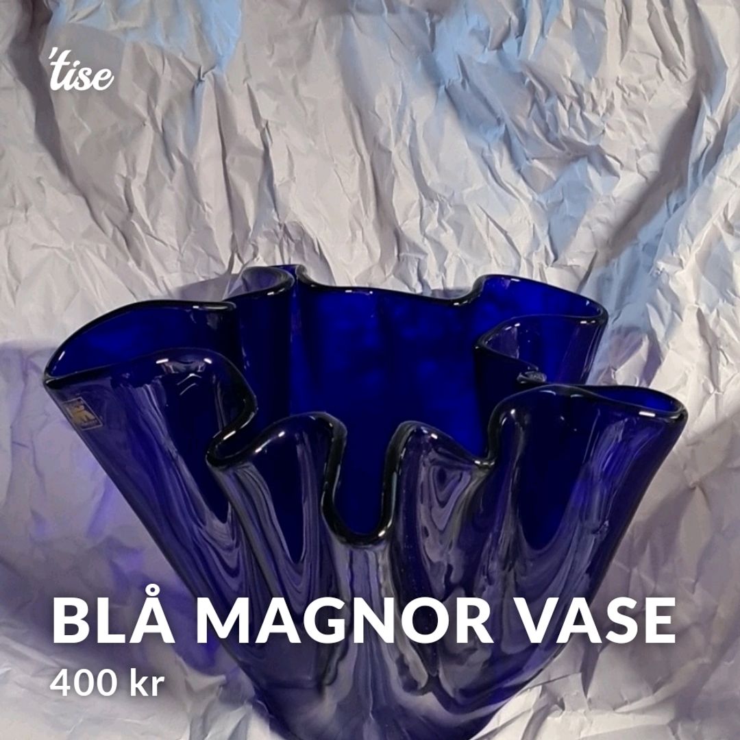 Blå Magnor Vase