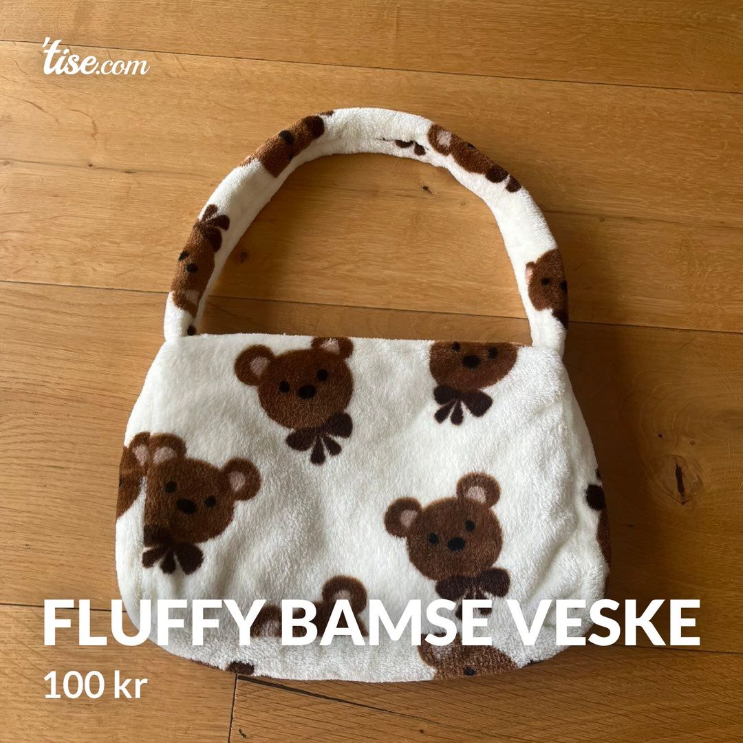 Fluffy bamse veske