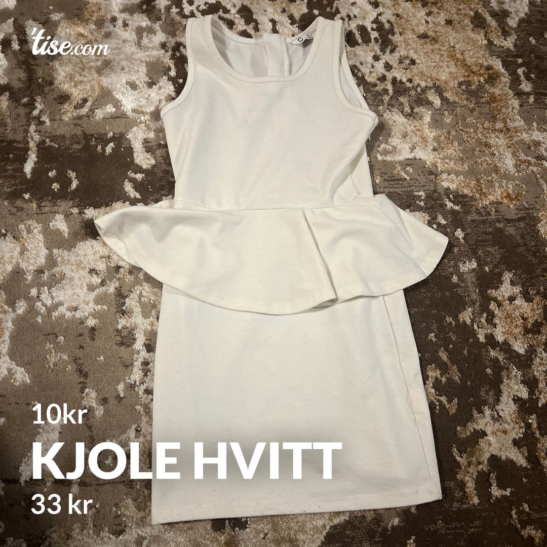 Kjole hvitt