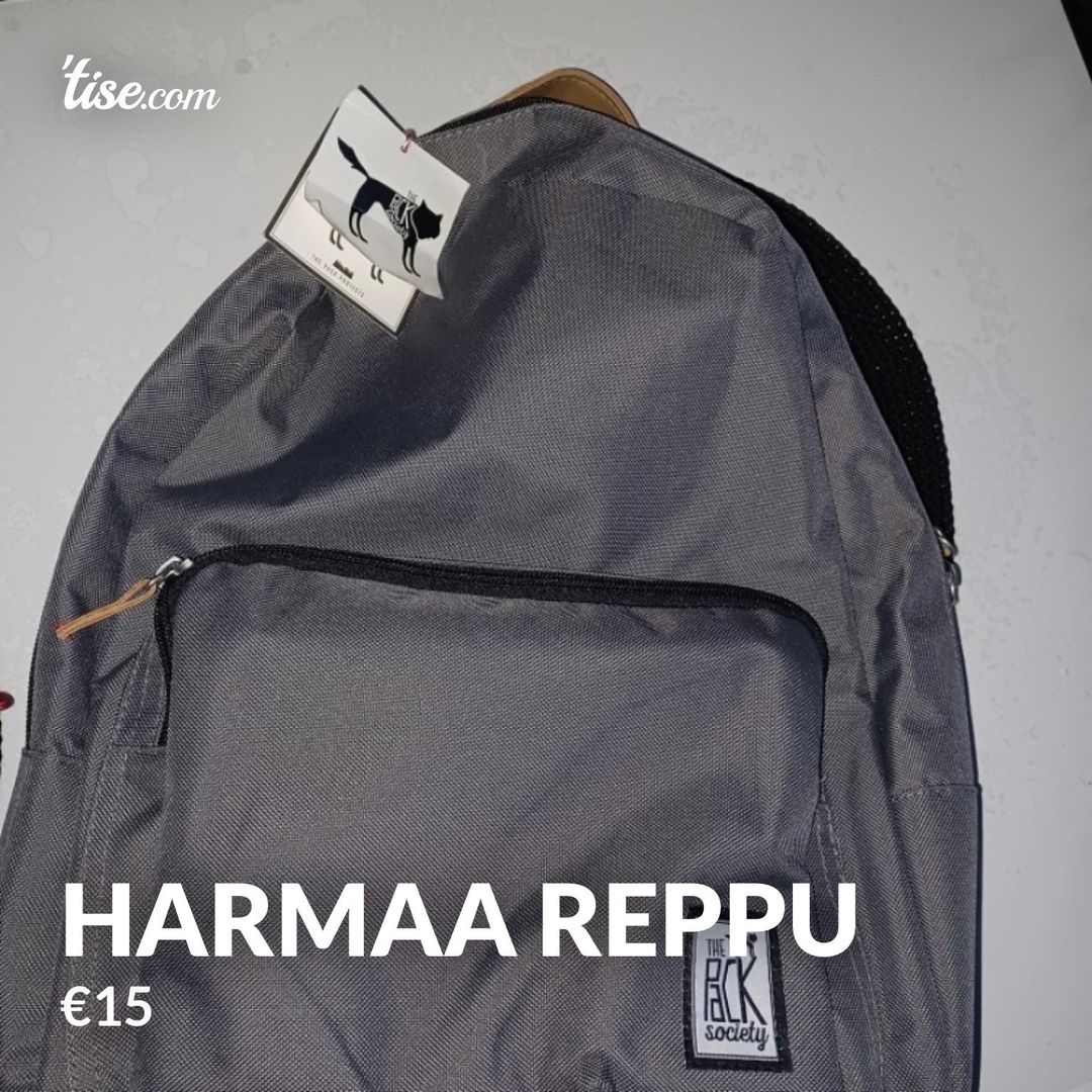 Harmaa reppu