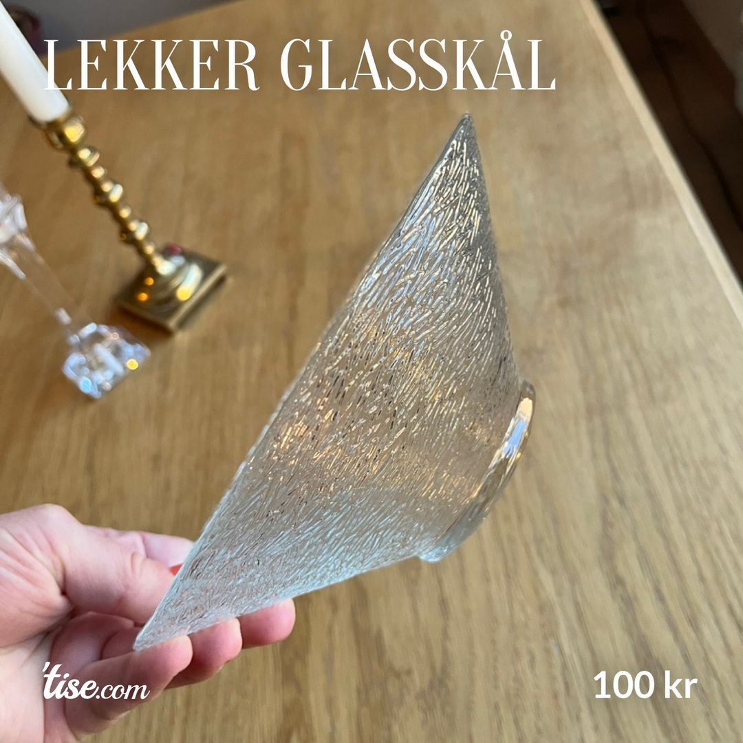 Lekker glasskål