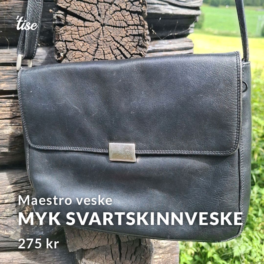 Myk SvartSkinnveske