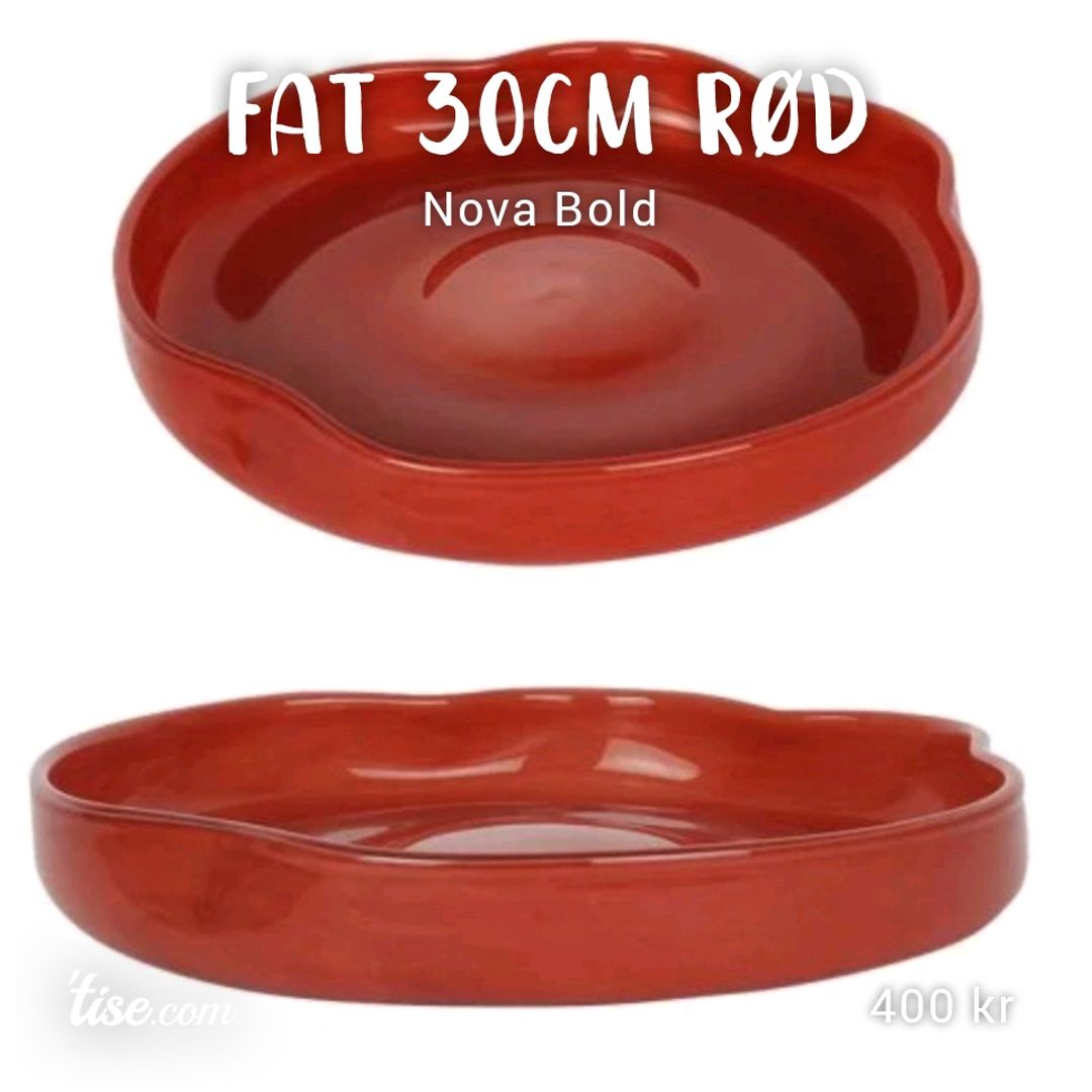 Fat 30cm Rød