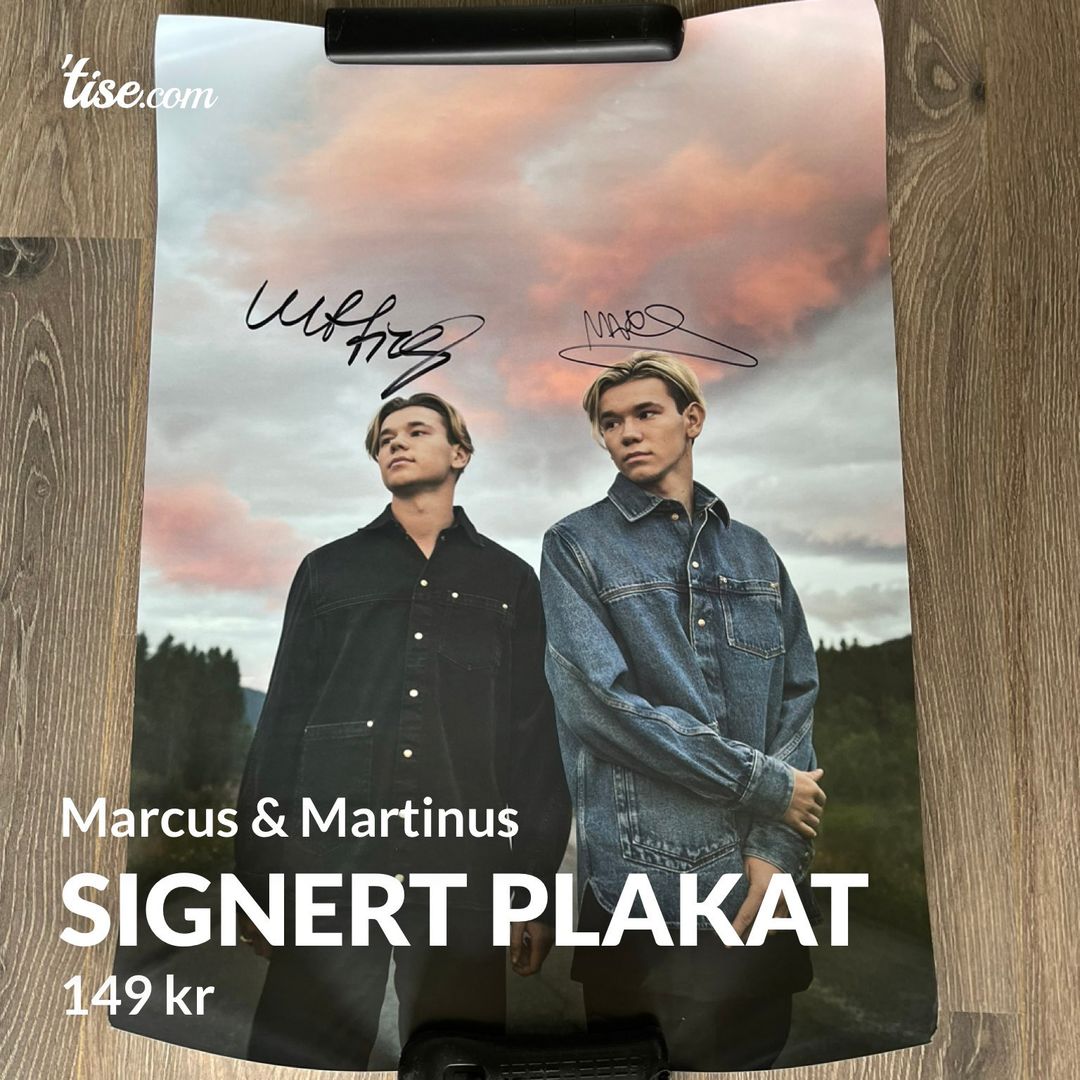 Signert plakat