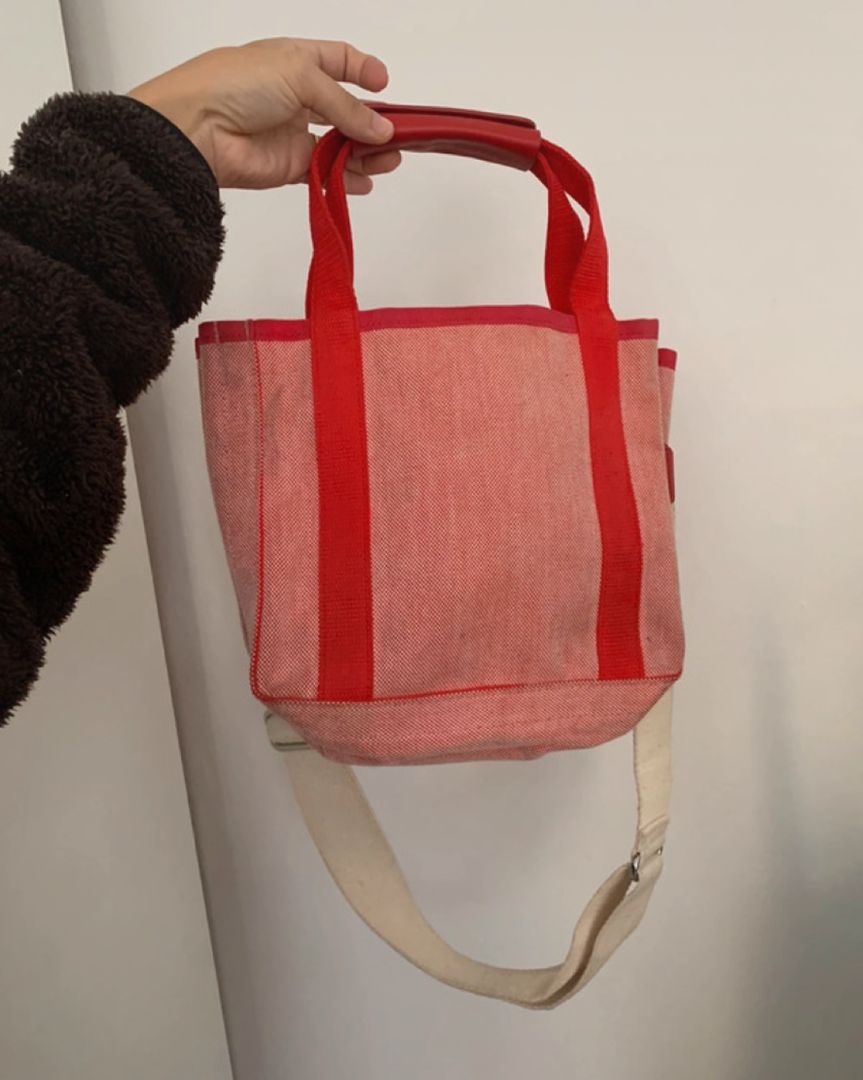 Rød crossbody taske