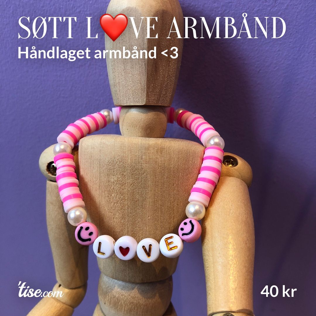 Søtt L❤️ve armbånd