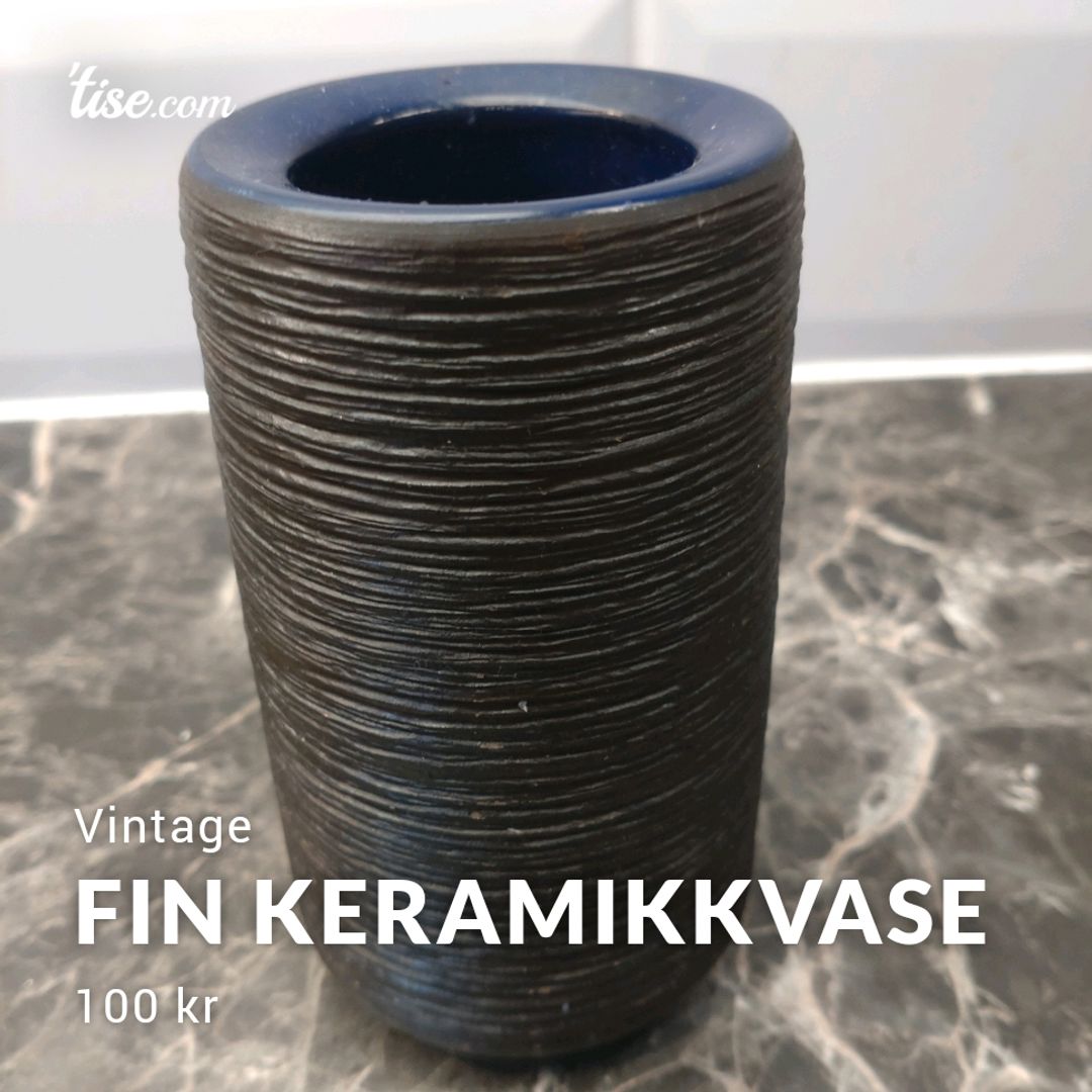 Fin Keramikkvase