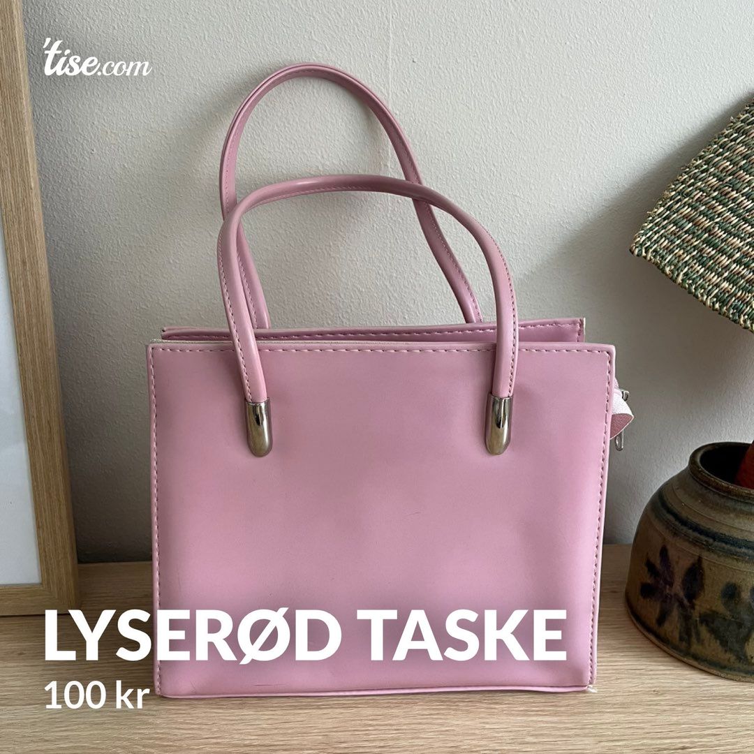 Lyserød taske