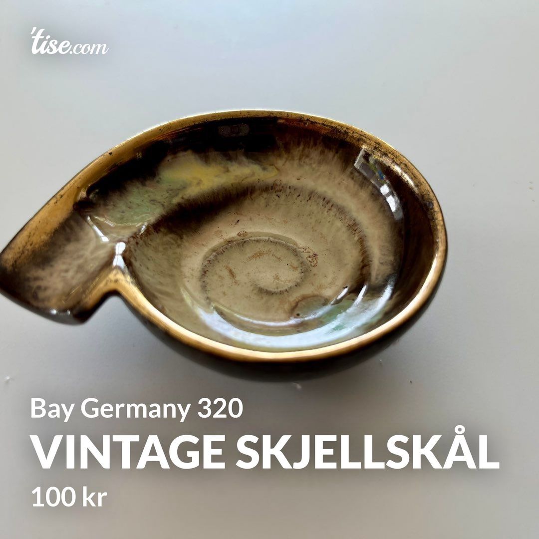 Vintage skjellskål