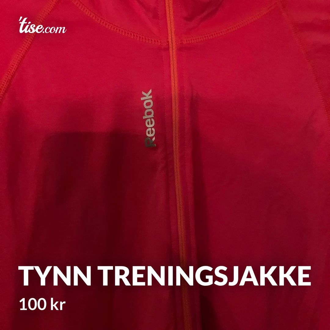 Tynn treningsjakke