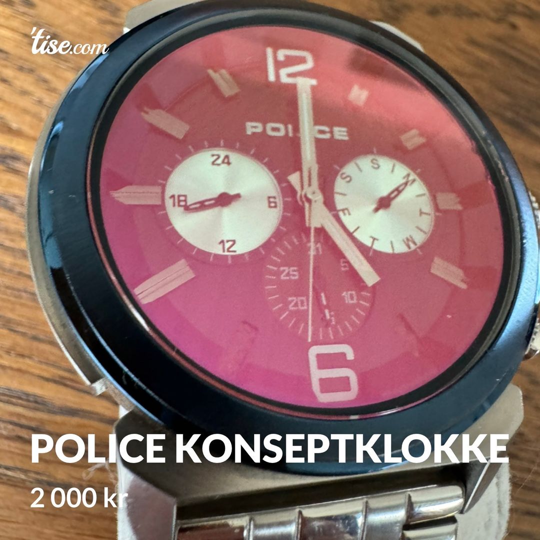 Police konseptklokke