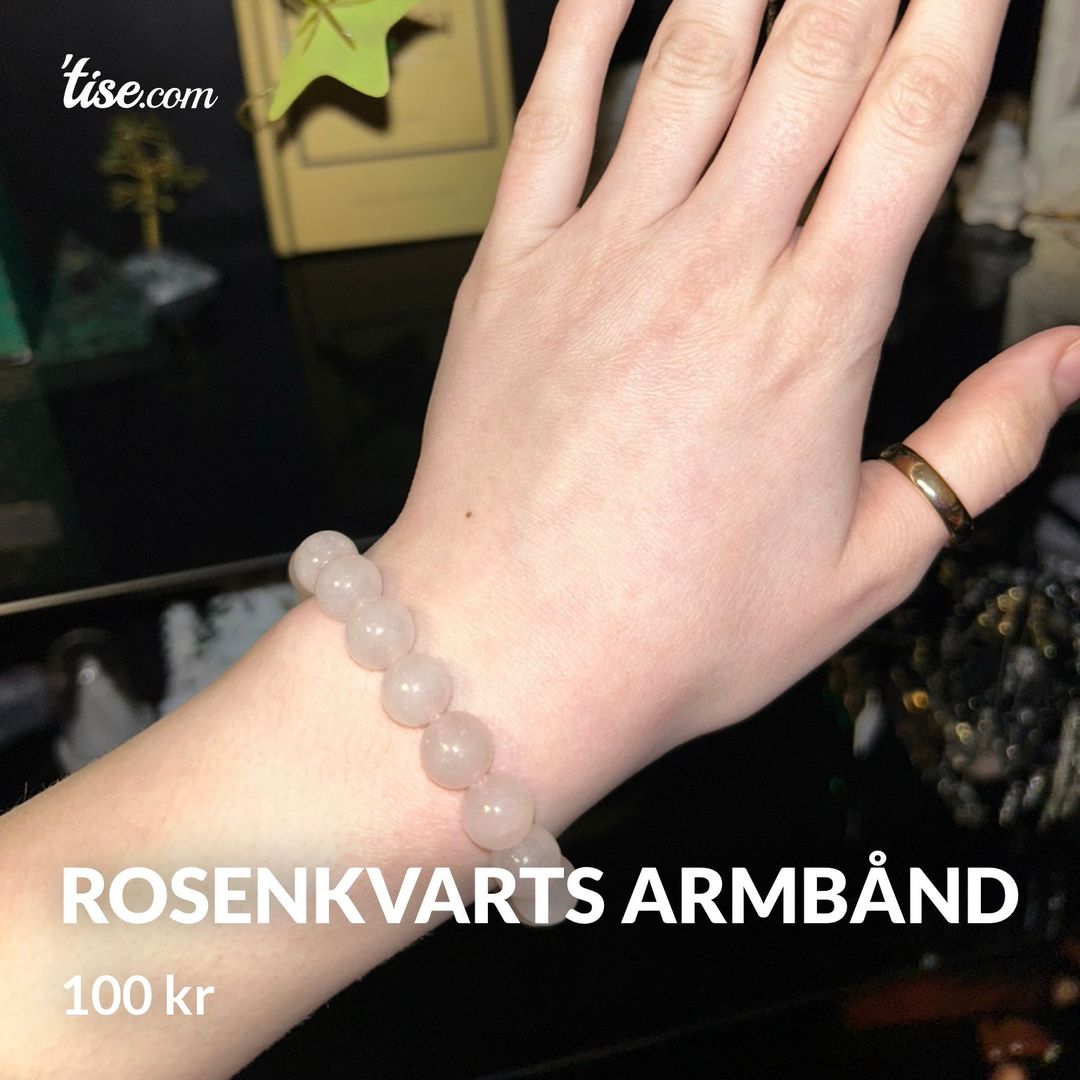 Rosenkvarts armbånd