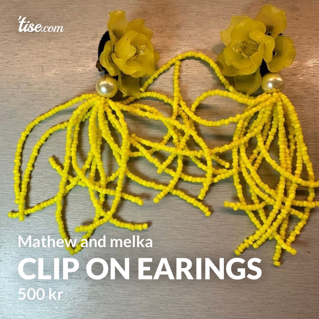 Clip on earings