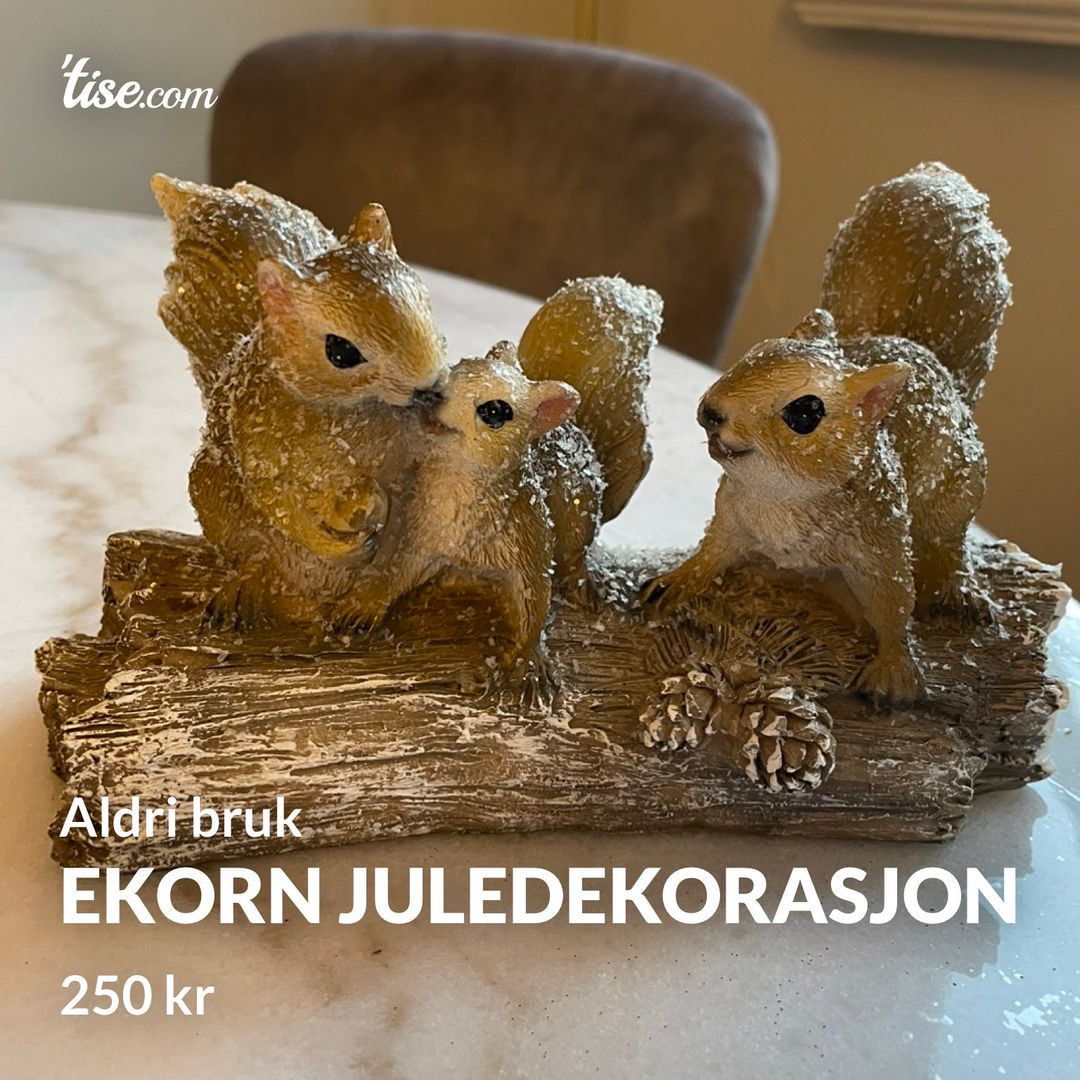 Ekorn Juledekorasjon