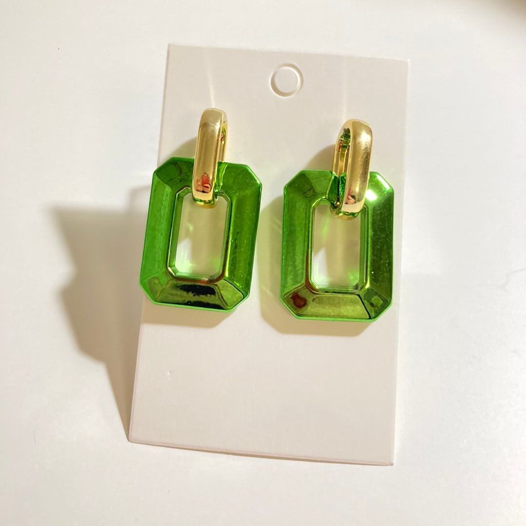 GreenGolden earring