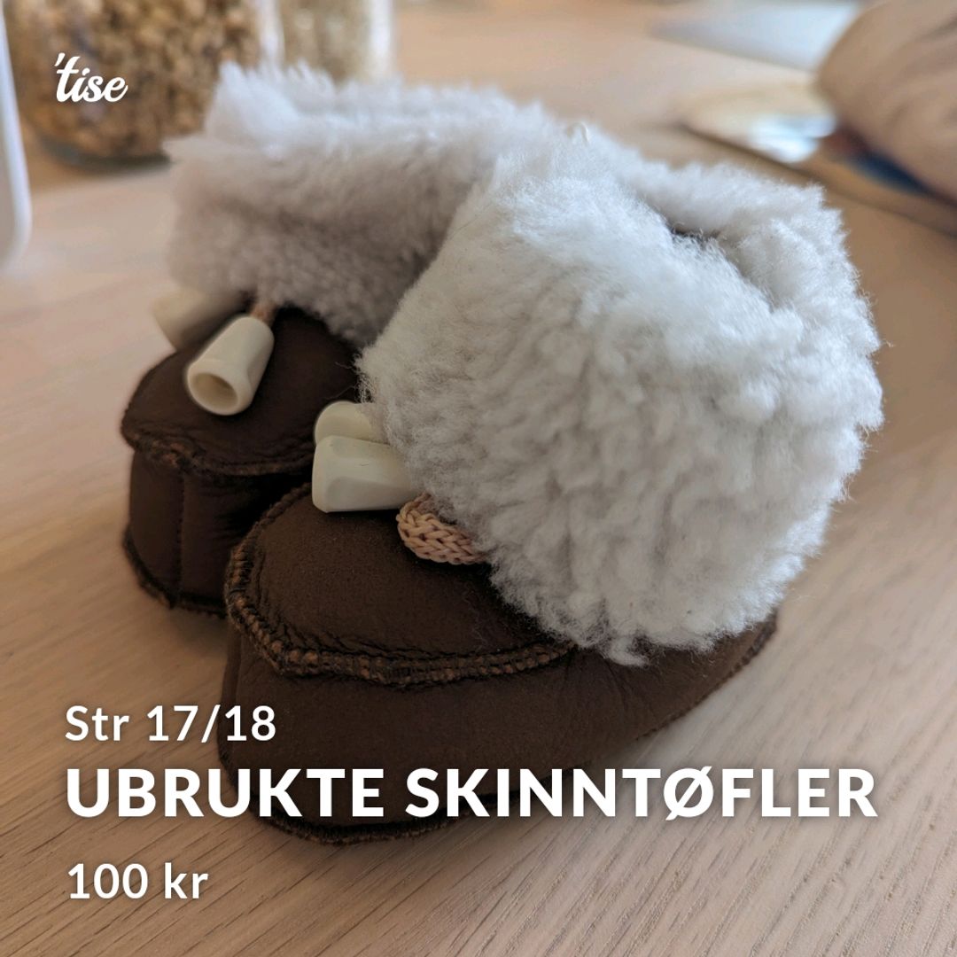 Ubrukte Skinntøfler