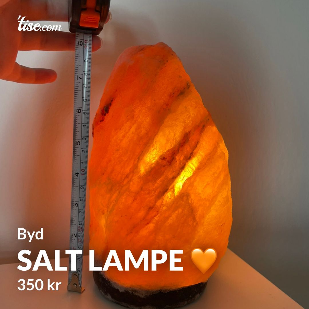 Salt lampe 🧡