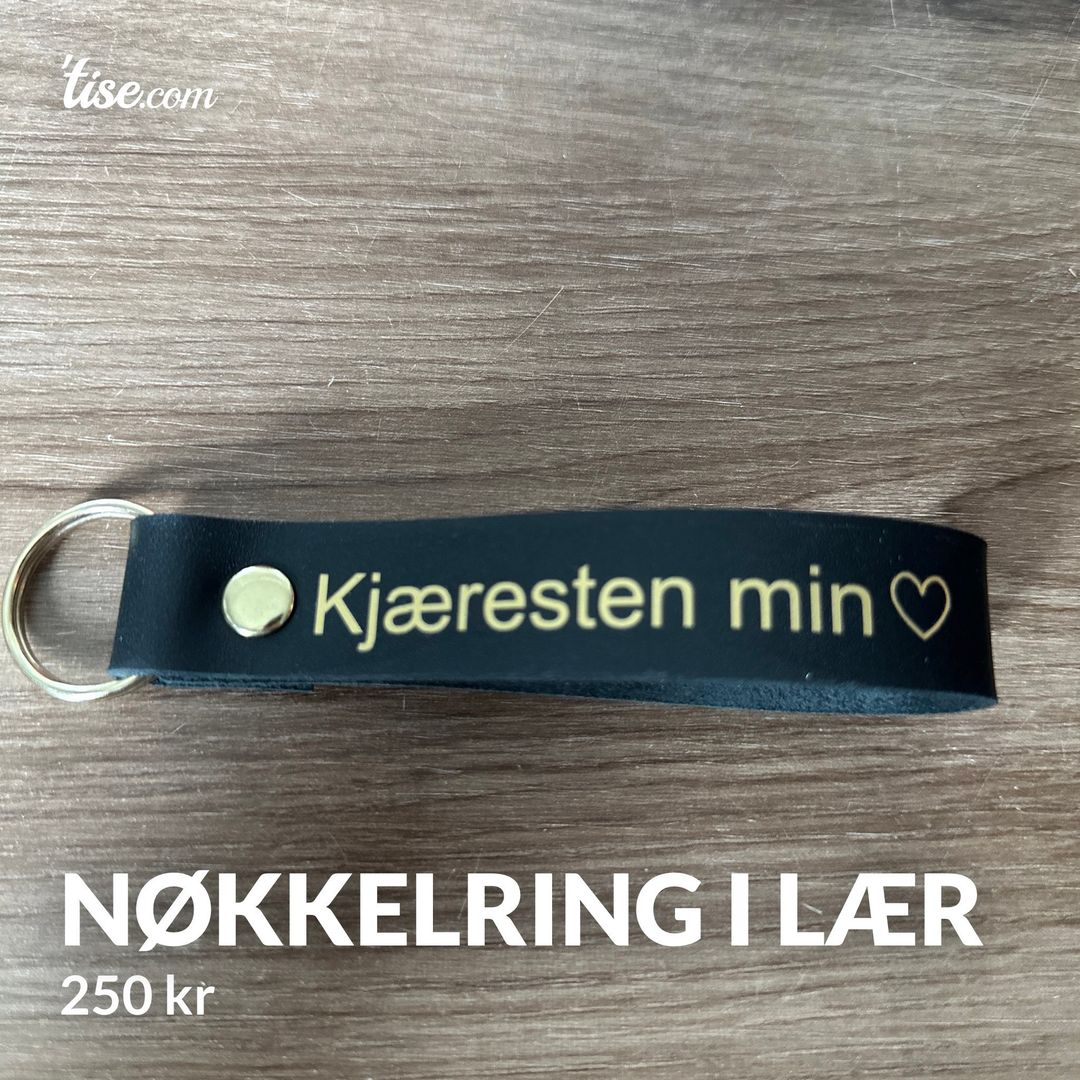 Nøkkelring i lær