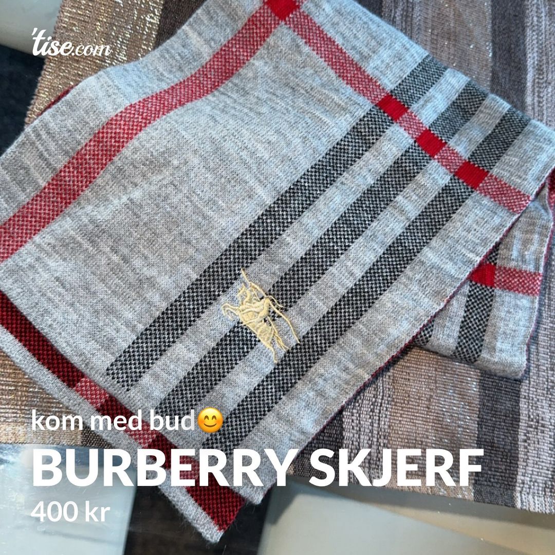 burberry skjerf