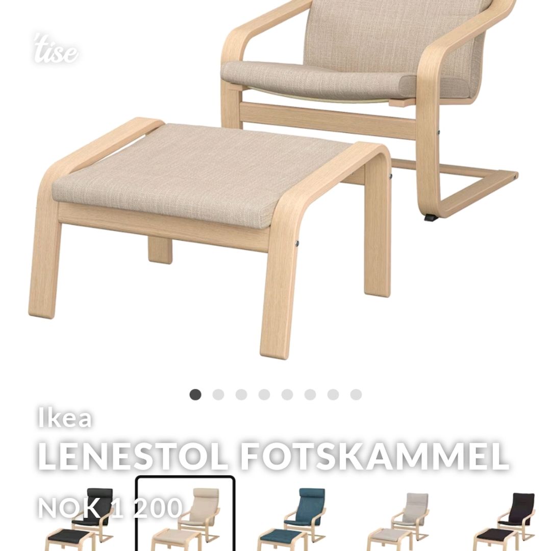 Lenestol fotskammel