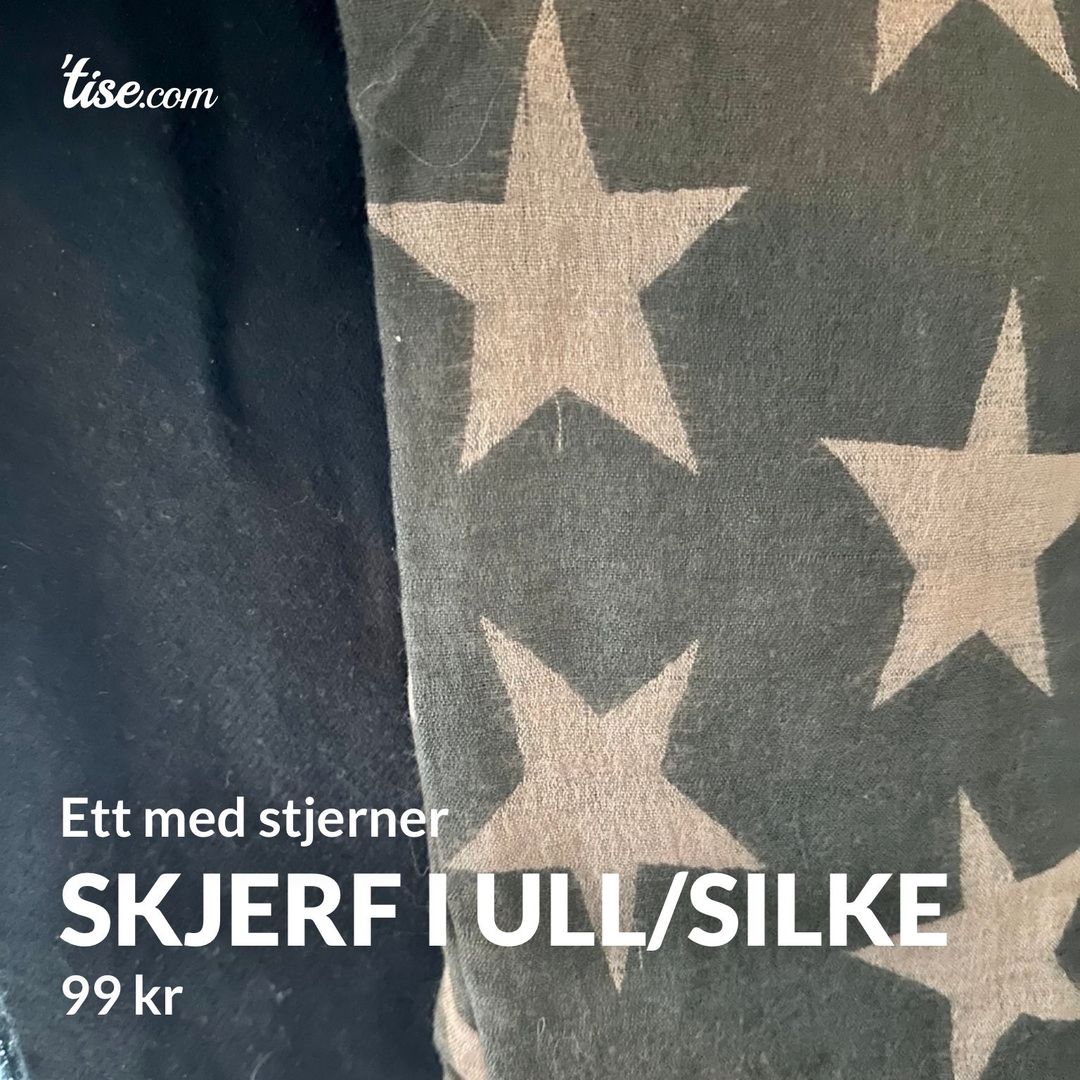 Skjerf i ull/silke