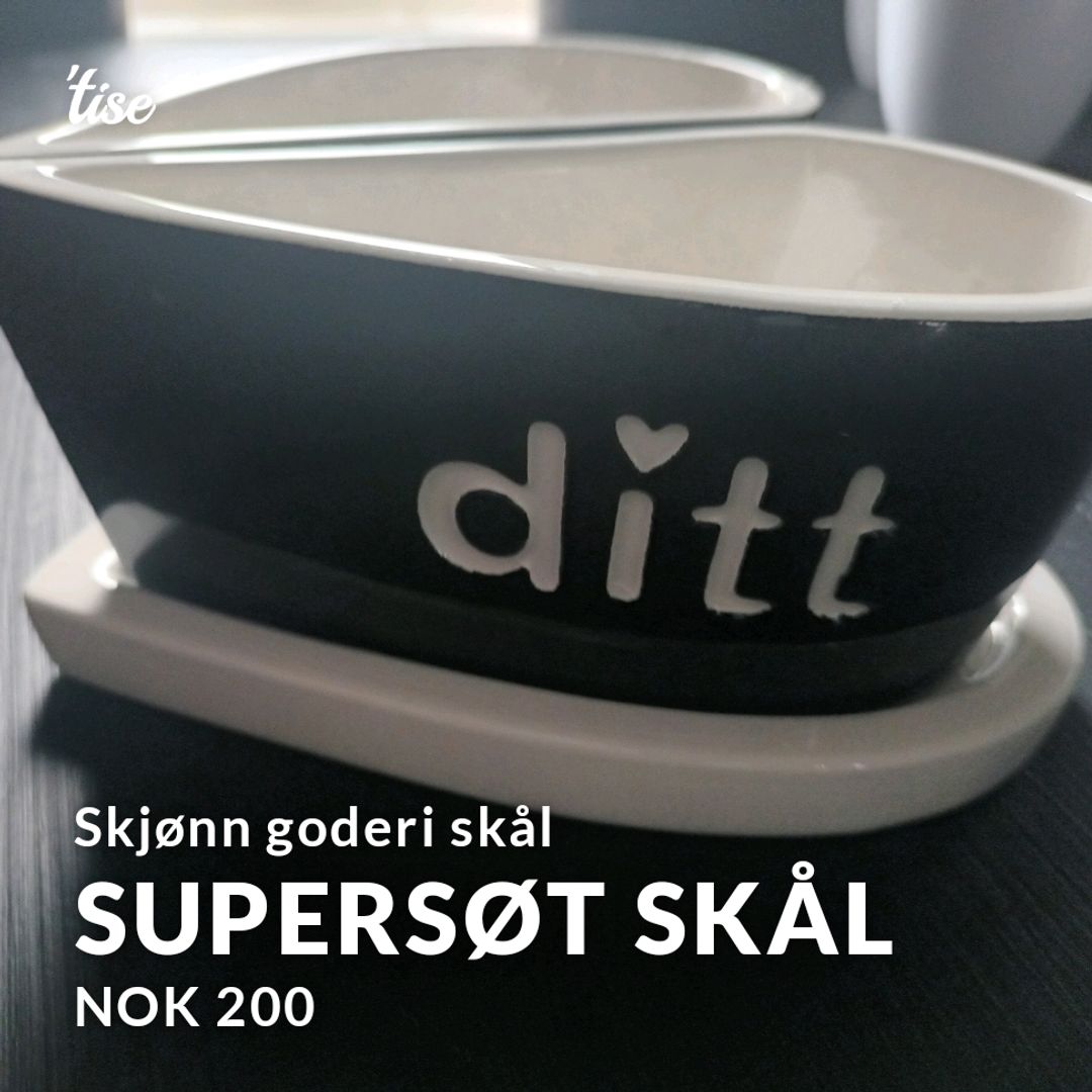 Supersøt Skål