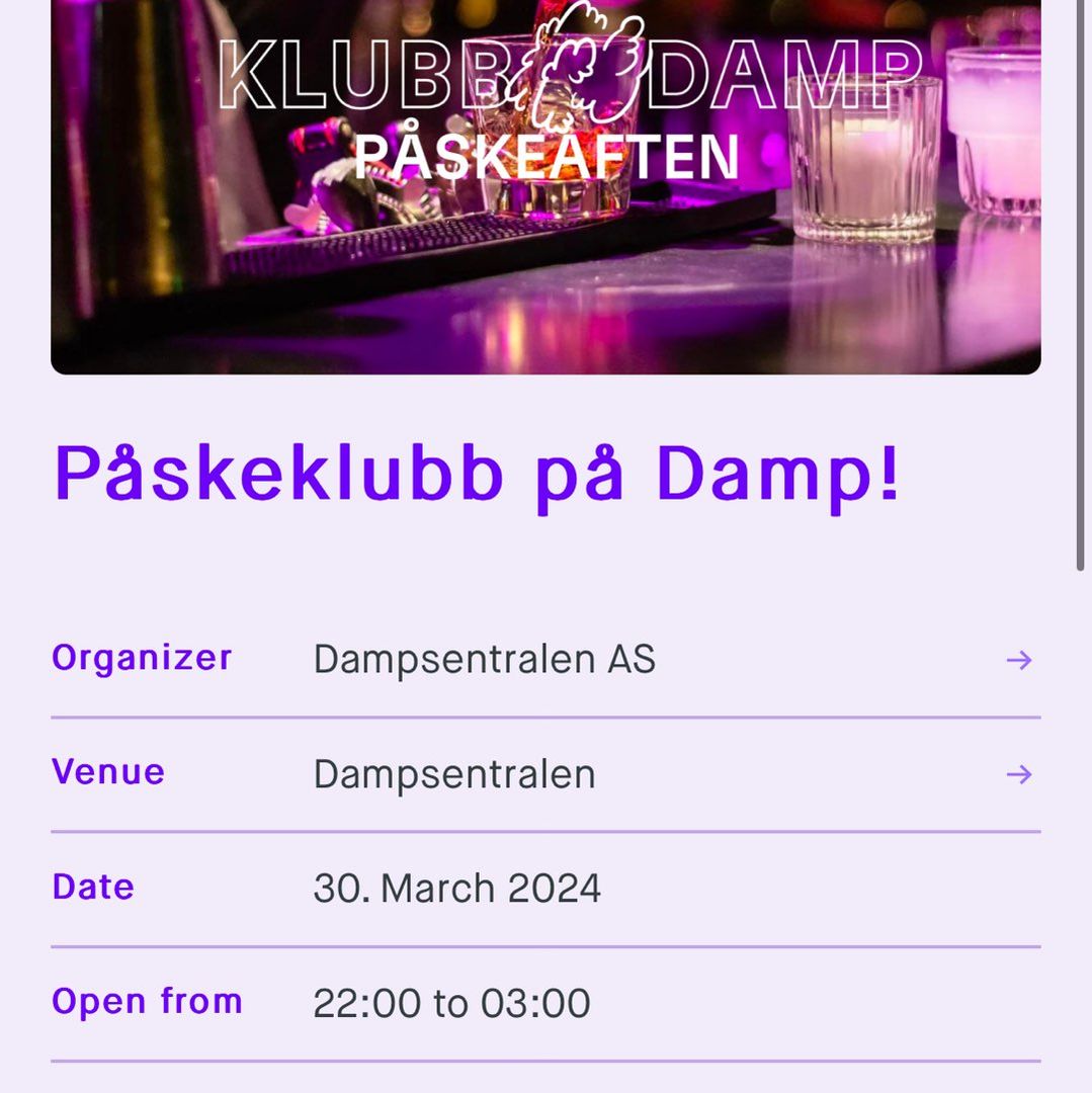 Påskeklubb på damp