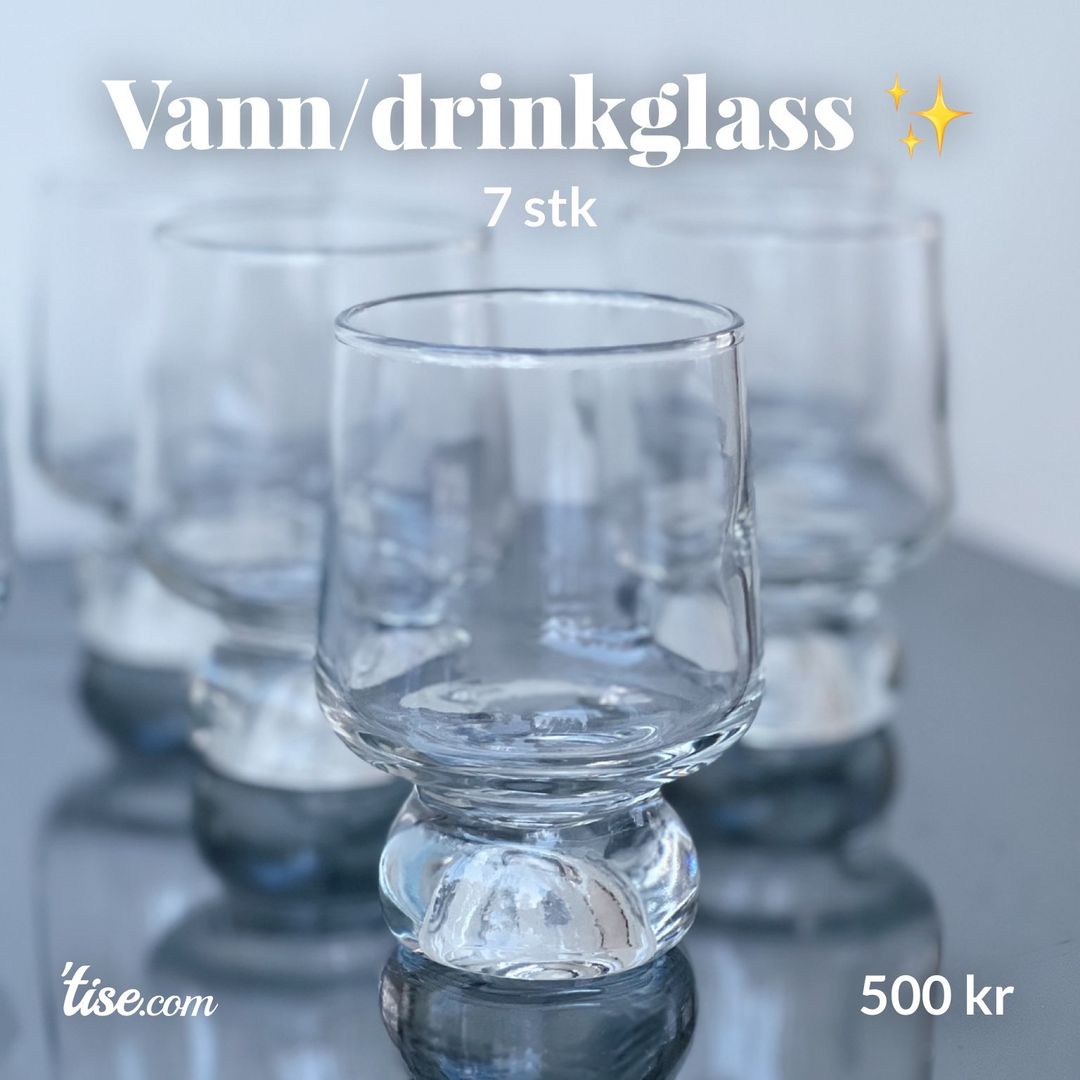 Vann/drinkglass ✨