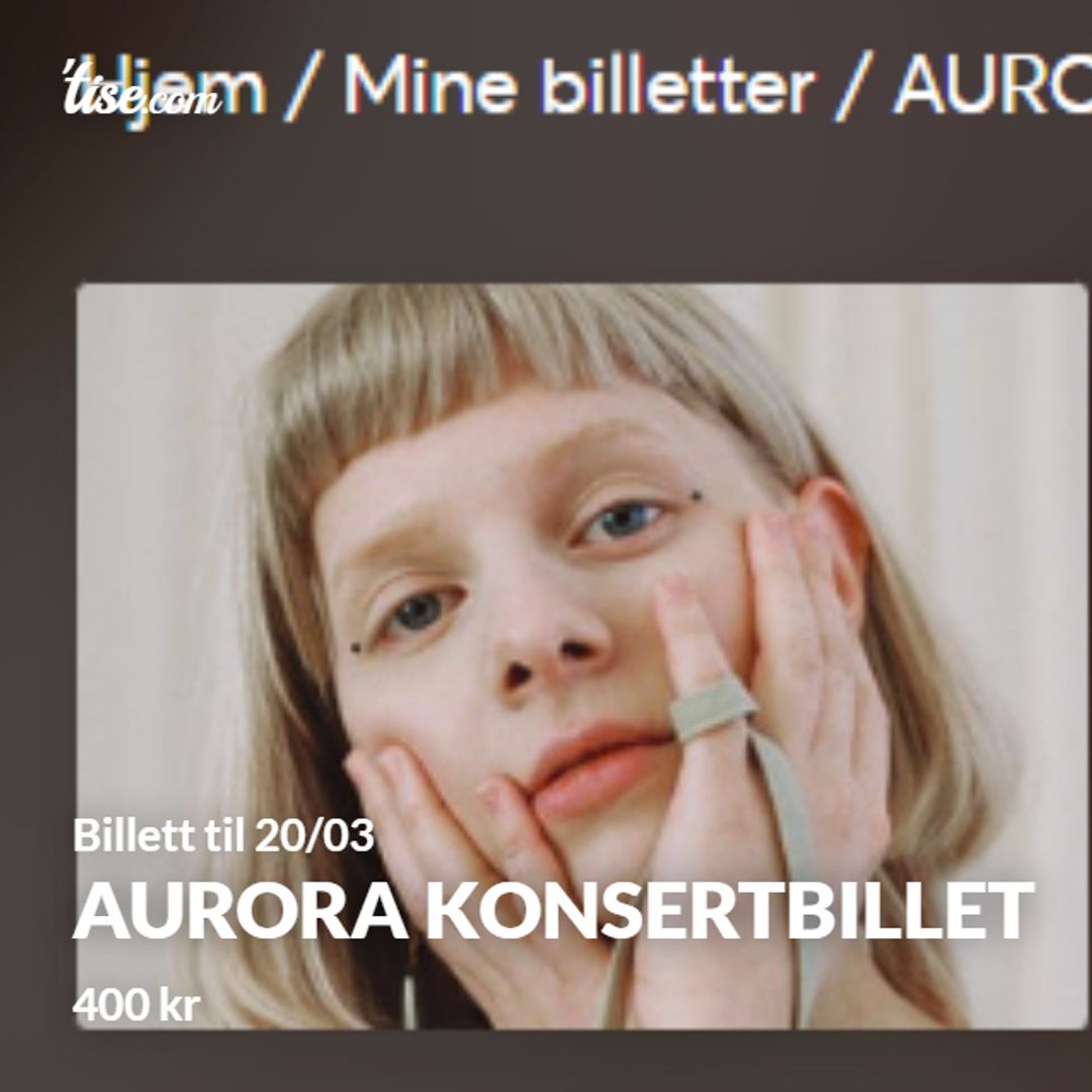 Aurora Konsertbillet