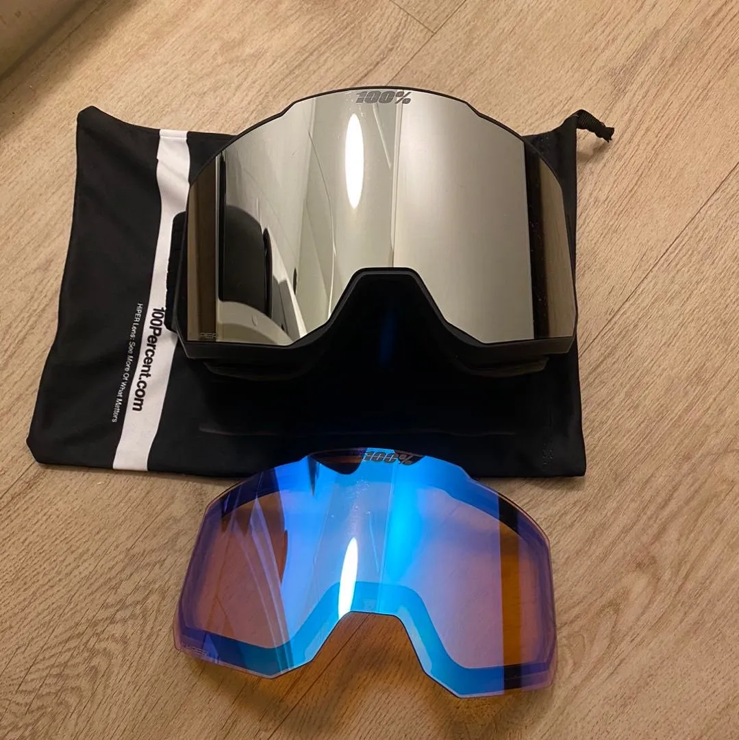 100% ski goggles