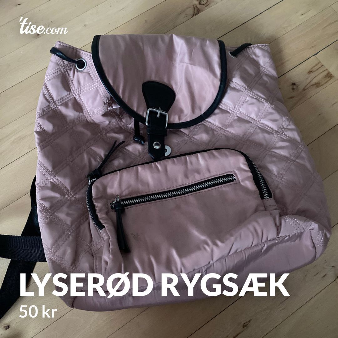 Lyserød rygsæk