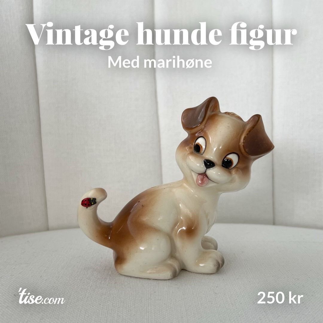 Vintage hunde figur