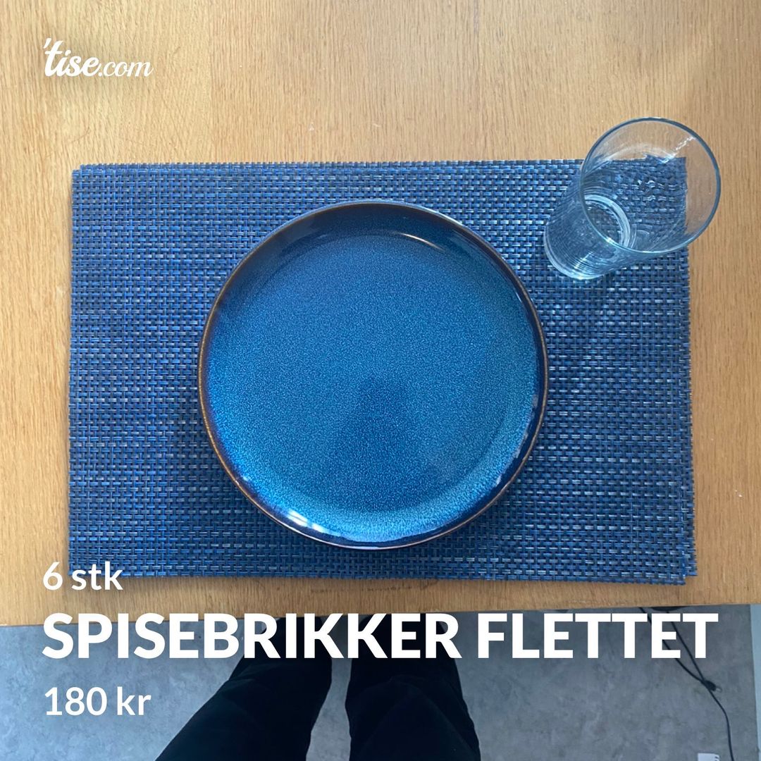 Spisebrikker flettet